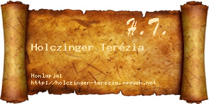 Holczinger Terézia névjegykártya