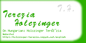 terezia holczinger business card